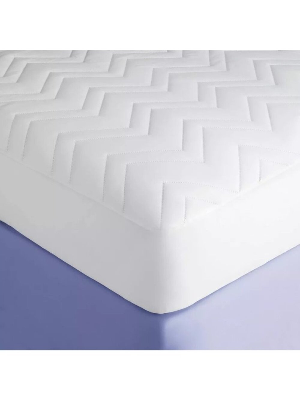 Room Essentials White 15" Deep Full Size Quilted Microfiber Mattress Pad